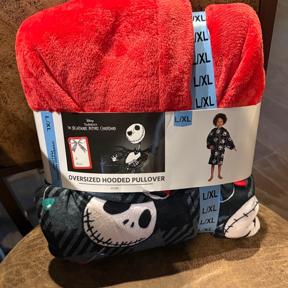 Disney Red and Black Oversized Hooded Pullover